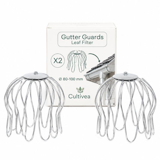 Galvanisierter Stahl-Laubschutz (80 mm bis 100 mm ⌀) – Dachrinnenschutz