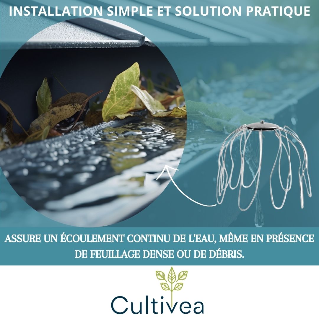Crapaudine en acier galvanisé (protection de gouttière)