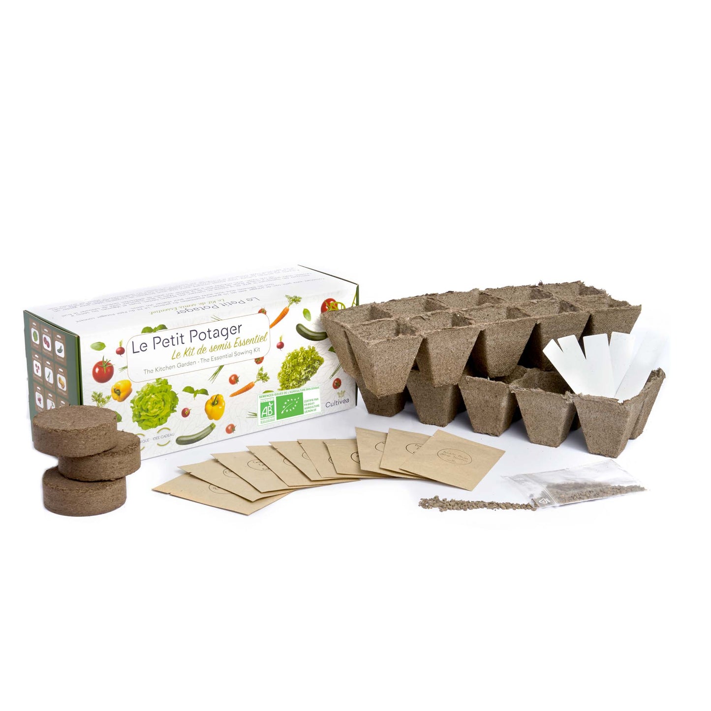 Le Petit Potager : Le Kit de Semis Essentiel BIO*