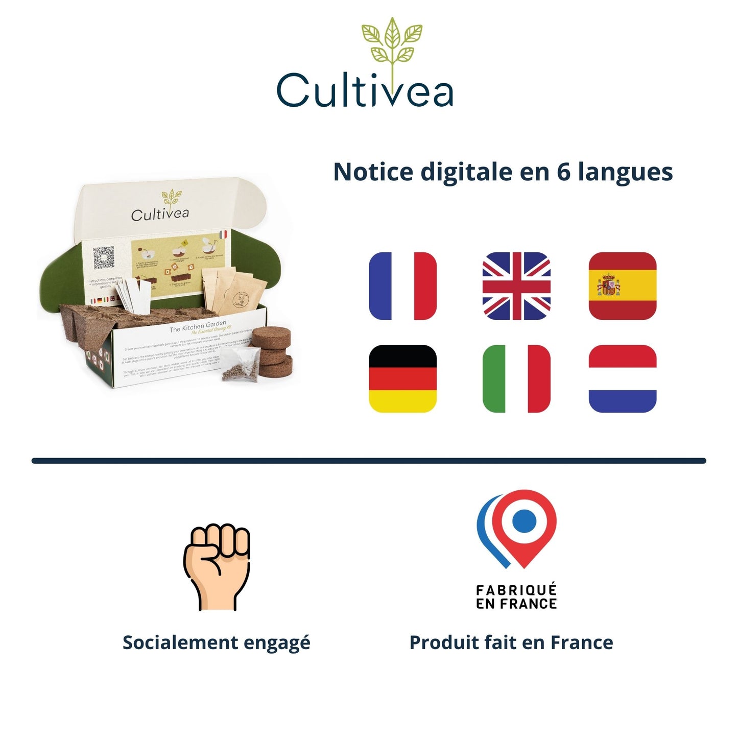 Le Petit Potager : Le Kit de Semis Essentiel BIO*