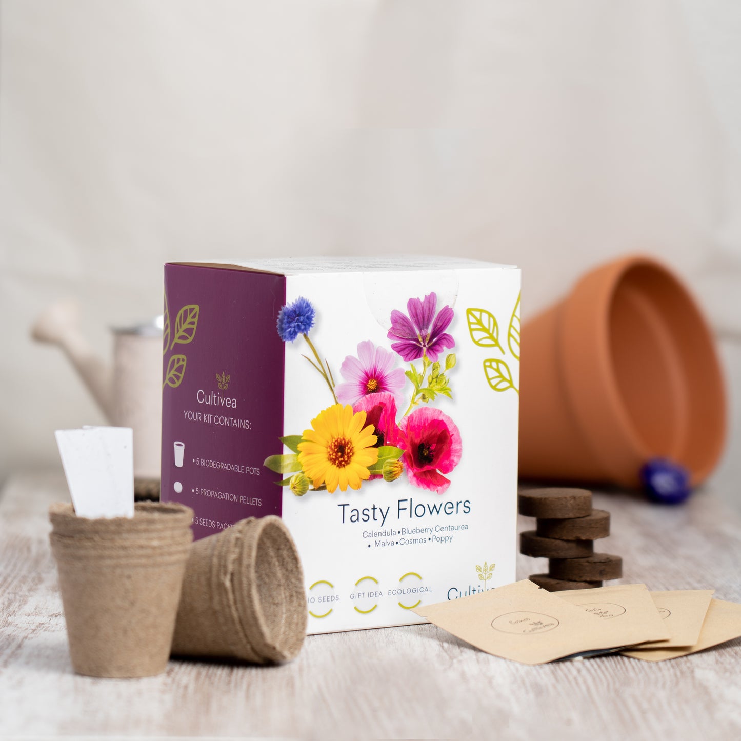 Mini Kit Fleurs Comestibles BIO*