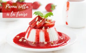 Recette de panna cotta à la fraise et à la menthe