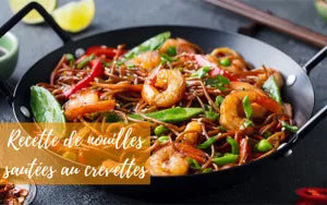 Recette de nouilles sautées aux crevettes