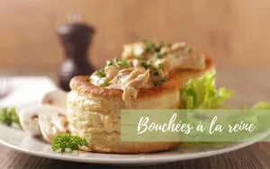 Recette de bouchées à la reine au poulet et aux champignons