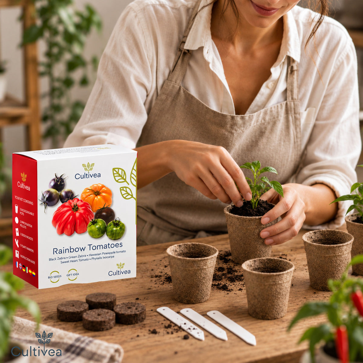 BIO Mini-Set Regenbogen-Tomaten*