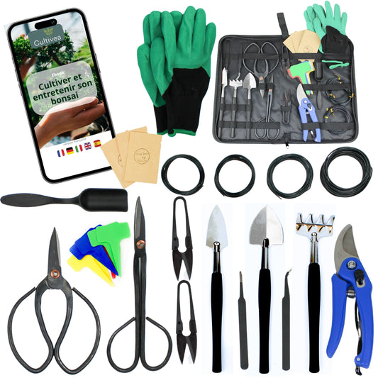 Malette 32 outils pour bonsai