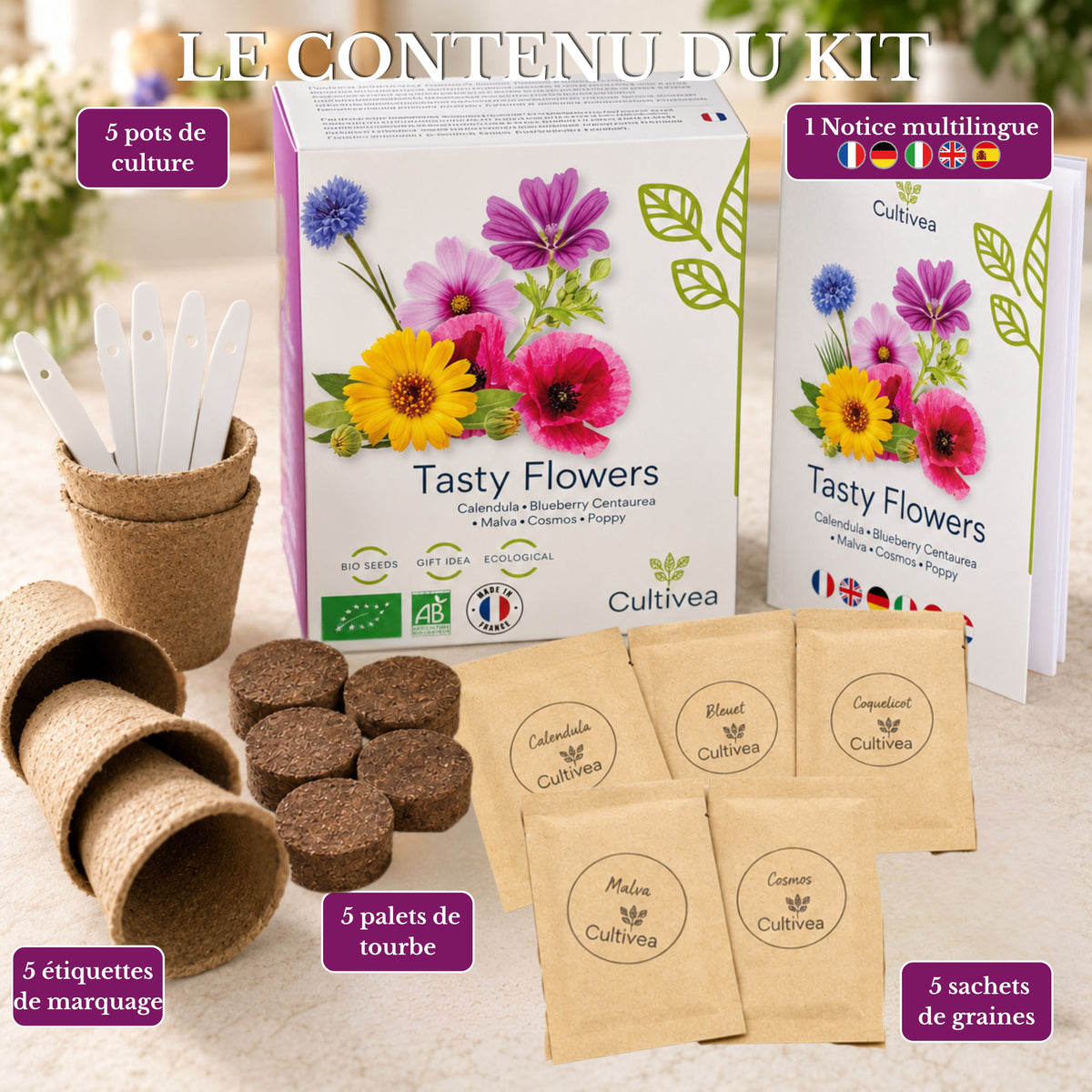 BIO Mini-Set Essbare Blüten* 🌸