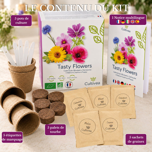Mini Kit Fleurs Comestibles BIO*