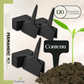 120 Étiquettes Jardin à Planter en Plastique Noir + Marqueur | Forme T à Piquer